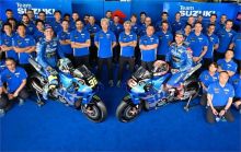 Tim Suzuki saat berlaga di MotoGP/twitter