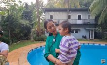 Paula bersama Kiano di rumah Rubeb