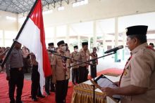 Saat pelantikan pengurus Pramuka Lubuk Dalam