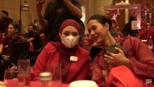 Paula dan Nathalie Holscher saat menghadiri ulang tahun suami Lesti Kejora, Rizky Billar /YouTube - Baim Paula