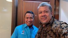 Miing Bagito dan Fahri Hamzah. Sumber: Twitter / @Fahrihamzah