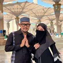 Potret Shandy dan Juragan 99 saat di Mesjid Nabawi/screenshot