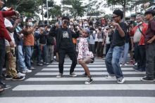 Potret Anak-anak Citayam Fashion Week/kompas.com