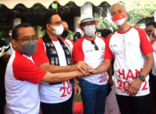 Gubernur Jawa Barat Ridwan Kamil, Gubernur DKI Jakarta Anies Baswedan dan Gubernur Jawa Tengah Ganjar Pranowo. Sumber: Instagram / @ridwankamil