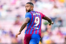 Potret Memphis Depay Pesepak Bola Barcelona/detikcom
