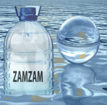 Ilustrasi air zamzam yang dilarang dibawa oleh jemaah haji Indonesia ke dalam bagasi /pinterest