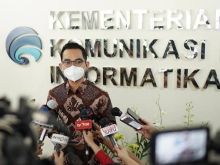 Potret Konferensi Pers Pihak Kominfo terkait PSE/detikcom