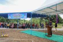 Bupati Alfedri dalam sambutannya