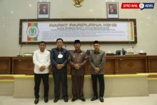 DPRD Inhil Laksanakan Rapat Paripurna Ke-12 Dengan Lima Agenda.