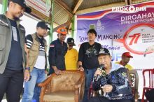 Saat pembukaan lomba Mancing Udang Mania SU CUP