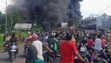 Potret Gudang Minyak Ilegal Jambi yang Terbakar/tribunjambi