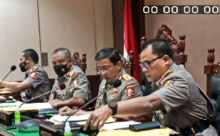 Suasana sidang kode etik Irjen Ferdy Sambo yang menemui keputusan untuk pemecatan mantan Kadiv Propam Polri tersebut secara tidak hormat /tangkapan layar