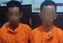 Dua pelaku yang diamankan polisi