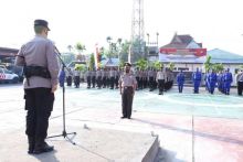 Upacara Kenaikan Pangkat di Polres Inhil