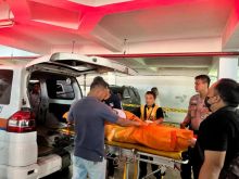 Jadad Fy saat dievakuasi.