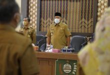 Bupati Siak, Alfedri saat sosialisasi Desa Cantik