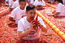 Ilustrasi Makan Pedas (Dok. Twitter)