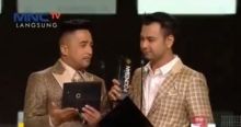 Ilustri irfan hakim dan Raffi ahman saat membacakan nominasi