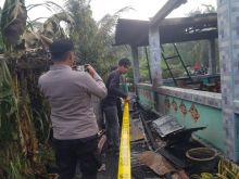 Rumah Zupadri yang ludes terbakar