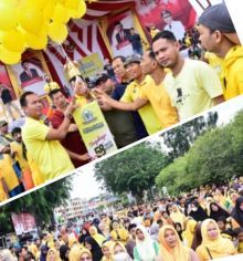 Jalan Santai Sehat sempena HUT ke 58 partai Golkar