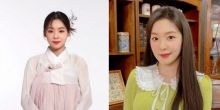 Potret Lizzie Yeo (Kiri)  yang meniru wajah Irene Red Velvet (Kanan). (Foto: Allkpop)