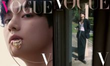 Potret V BTs di Sampul Majalah Vogue. (Foto: Ramal.id)