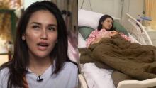 Potret Ayu Ting Ting Dirawat Dirumah Sakit. (Foto: Tribunnews)