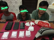 Pelaku panyalagunaan narkotika yang diamankan Polres Siak