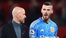 Potret Erick Ten Hag dan David De Gea. (Okezone/Foto)