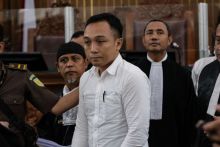 Potret Terdakwa Ricky Rizal dalam Pembunuhan Berencana Brigadir Yosua. (Tauberita.com/Foto)