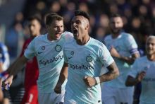 Celebration Inter Milan Menang Lawan Atalanta dengan Skor Akhir 2-3. (bola.net/Foto)