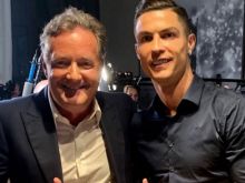 Potret Piers Morgan dan Cristiano Ronaldo. (Twitter)