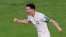 Lewandowski di Piala Dunia Qatar saat Kontra Lawan Arab Saudi. (Twitter)