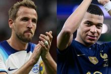 Harry Kane dari Timnas Inggris (Kiri), Kylian Mbappe Timnas Prancis (Kanan). (Sumeks.co/foto)