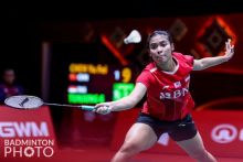 Potret Gregoria Mariska Tunjung Wakil Indonesia di Tunggal Putri  untuk BWF World Tour Finals 2022. (Okezone.com/Foto)