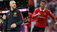 Reaksi Erik ten Hag pasca Ronaldo hengkang dari Manchester United /AFP