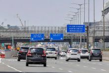 Potret Keadaan Lalu Lintas di Tol Cipuka. (Kompas.com/Foto)