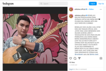 Potret Postingan Aldi Taher yang Melakukan Lelang untuk Membanrtu Pengobatan Indra Bekti. (Screenshot/Instagram)