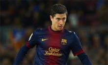 Potret Robert Lewandowski di Barcelona/Barca. (Twitter/Foto)