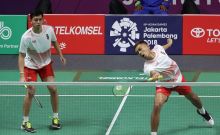 Potret Ganda Putra Timna Indonesia Fajar/Rian. (Bola Okezone.com/Foto)