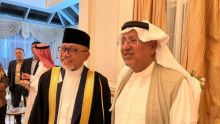 Pertemuan Mendagri Zulkifli Hasan dengan Syeikh Ibrahim al Subaie. (Tribun.com/Foto)