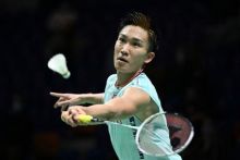 Potret Atlet Bulu Tangkis Jepang, Kento Momota. (detik.com//Foto)