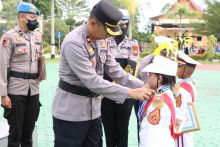 Polres Siak Lantik Dan Beri Penghargaan Kepada Polisi Cilik Angkatan IV 