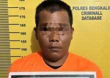 Tersangka AS warga Jalan Utama Desa Jangkang