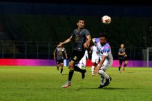 Potret Laga Arema FC vs RANS Cilegon FC. (Kompas Bola/Foto)