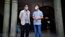 Gubernur Jawa Barat Ridwan Kamil dan Wali Kota Solo Gibran Rakabuming. Sumber: Viva