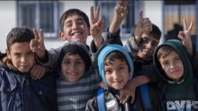 Potret Anak-anak Suriah yang Dapat Bantuan Psikologis dari UNICEF Pasca-Trauma. (tvOneNews.com/Foto)
