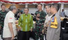 Wabup Bengkalis dan Forkopimda saat Rakor bersama Gubenur Riau