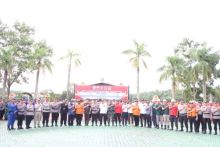 Polres Siak Laksanakan Apel Gelar  Kesiapsiagaan Penanganan Karhutla di Kabupaten Siak