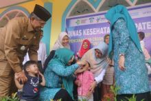 Pencanangan Crash Program Imunisasi Polio Digelar Serentak Pemkab Siak